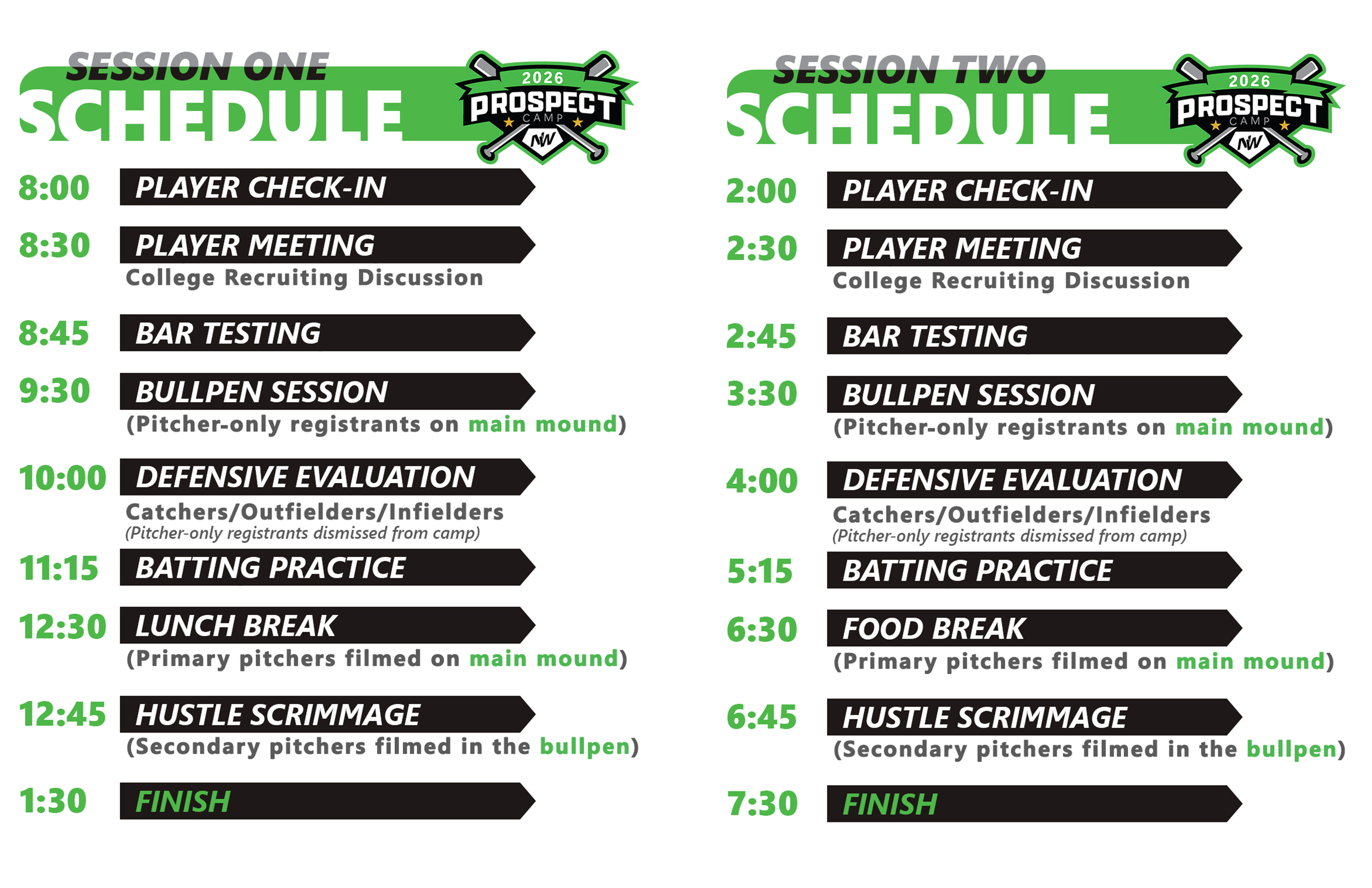 PEC Schedule Graphic (Multi Camp Schedule)